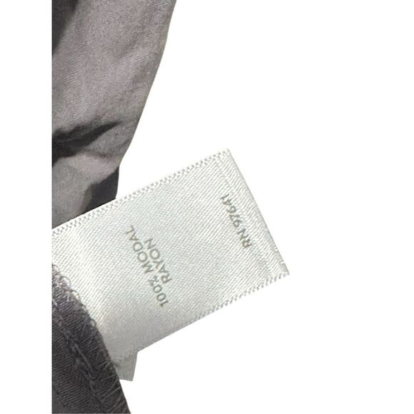 NICE WOMEN Pure J Jill Womens Oversized Boxy Top grey Neutral Lagenlook 3/4 Slee - Picture 3 of 9